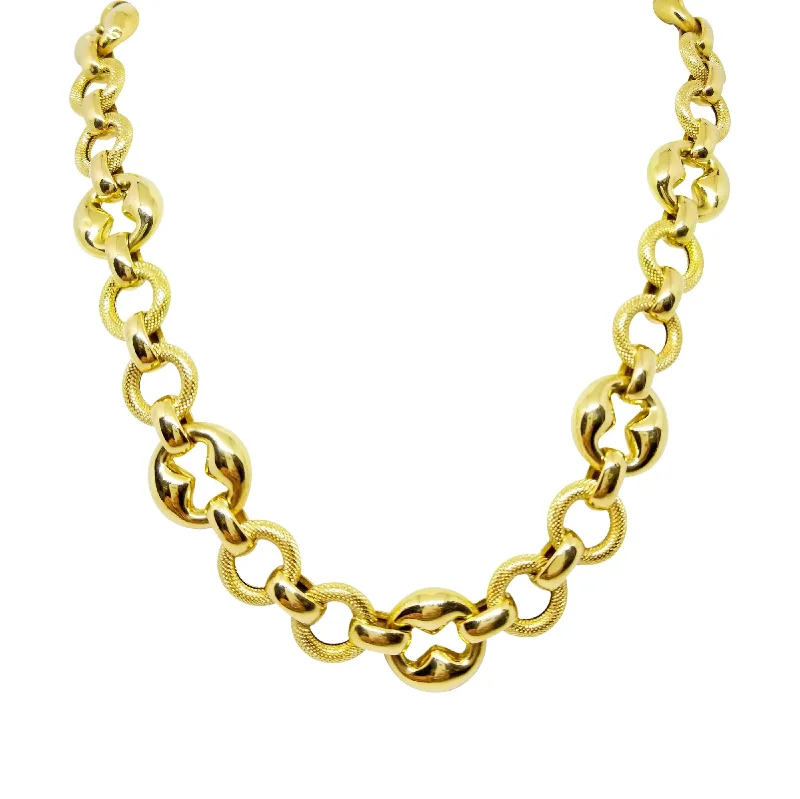 women’s minimalistic necklaces-Gucci Link Gold Necklace