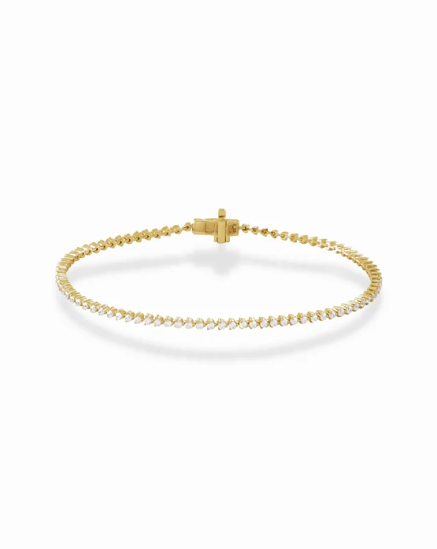 women’s friendship bracelets-14k Lab Grown Diamond Tennis Bracelet