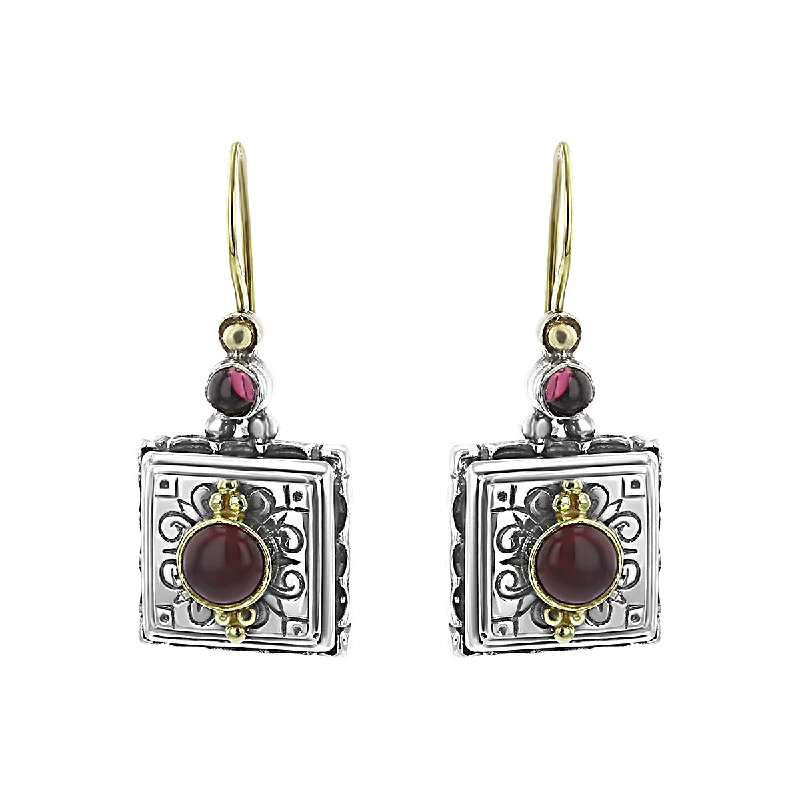 women’s clip-on earrings-Konstantino Pink Tourmaline Dangle Earrings