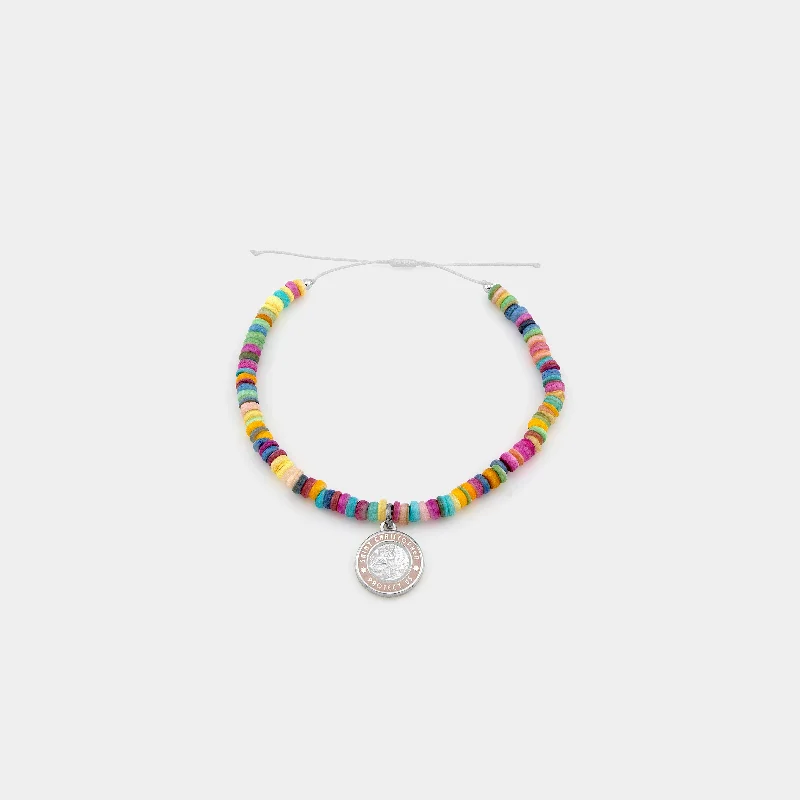 women’s engraved gold bracelets-Pastel Sunsets Beaded Bracelet