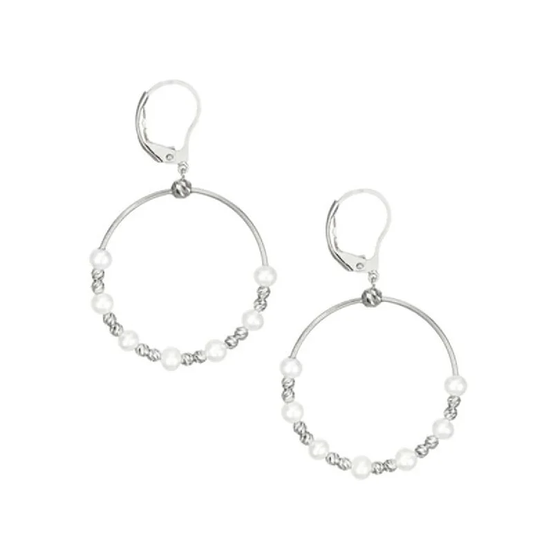 women’s statement stud earrings-Debut Pearl Earrings