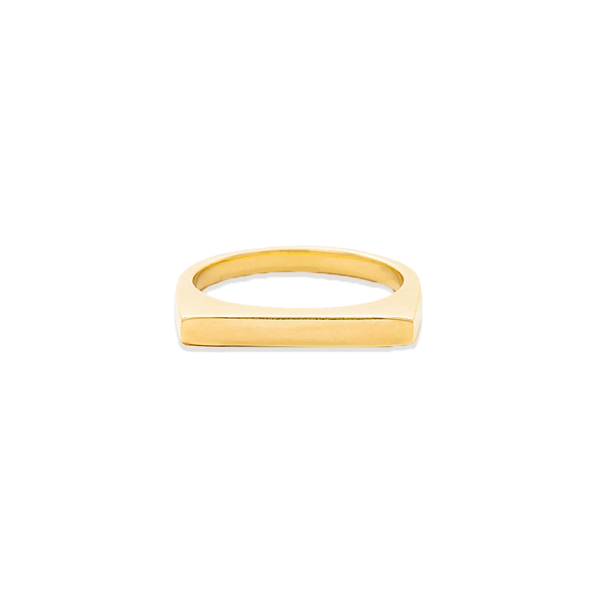 women’s luxurious wedding rings-The Edge Straight Stacking Ring