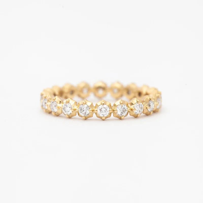 women’s colorful engagement rings-Sophisticate Eternity Band