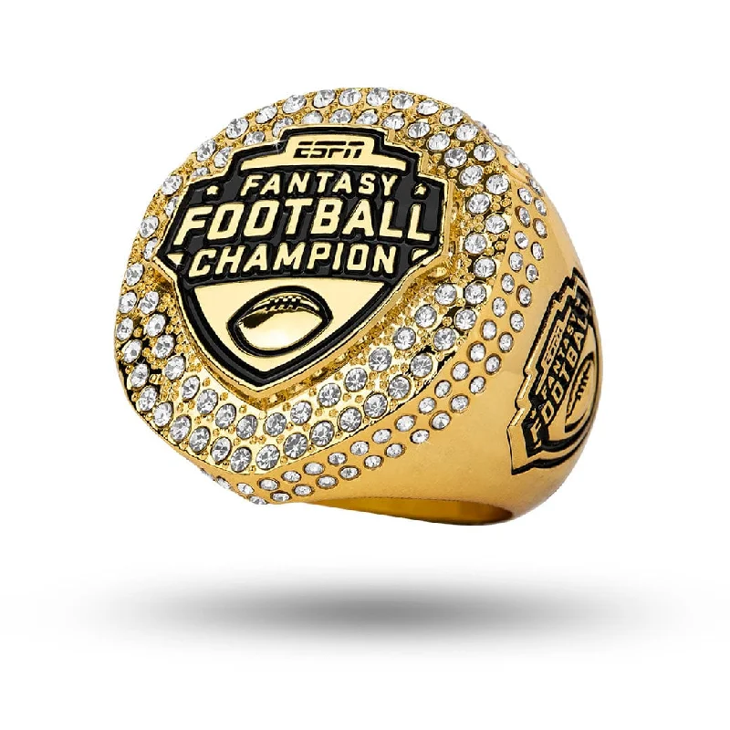 women’s moonstone rings-ESPN Fantasy Football Championship Ring