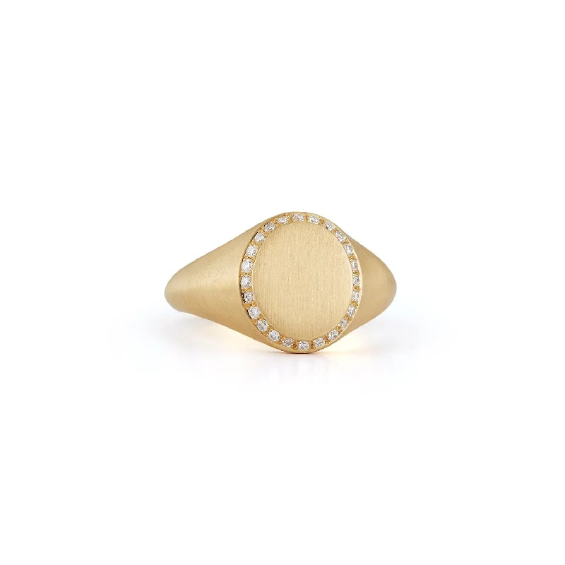 women’s elegant rings-Tatum Signet Ring