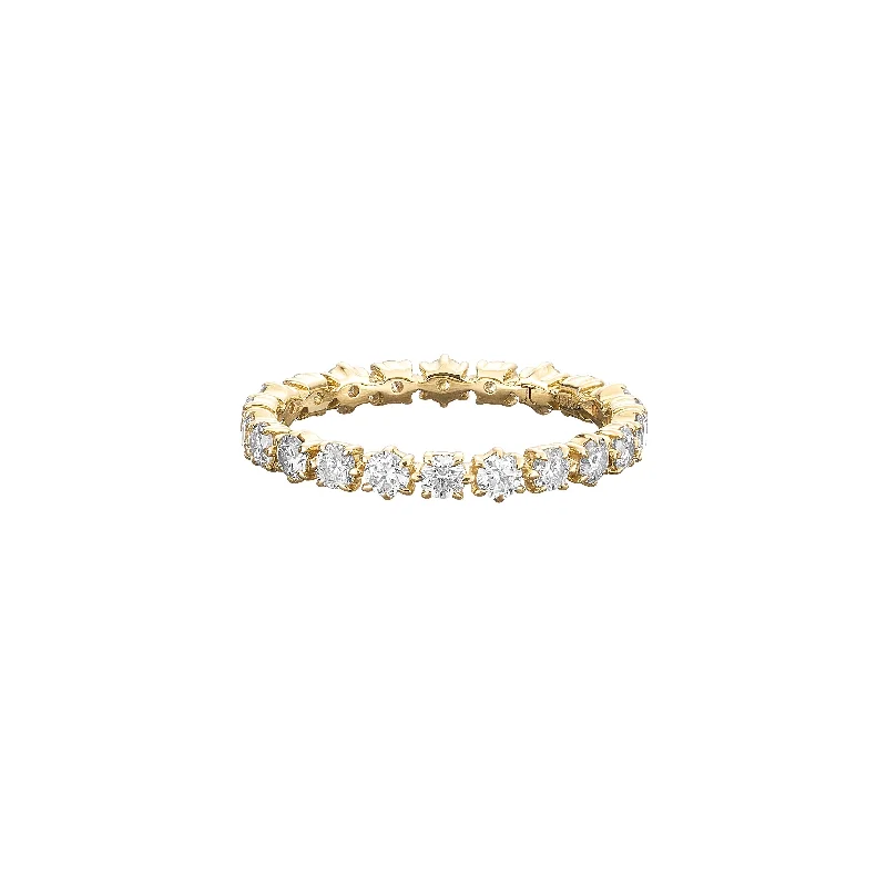 women’s engagement ring sets-Catherine Diamond Eternity Band No. 1