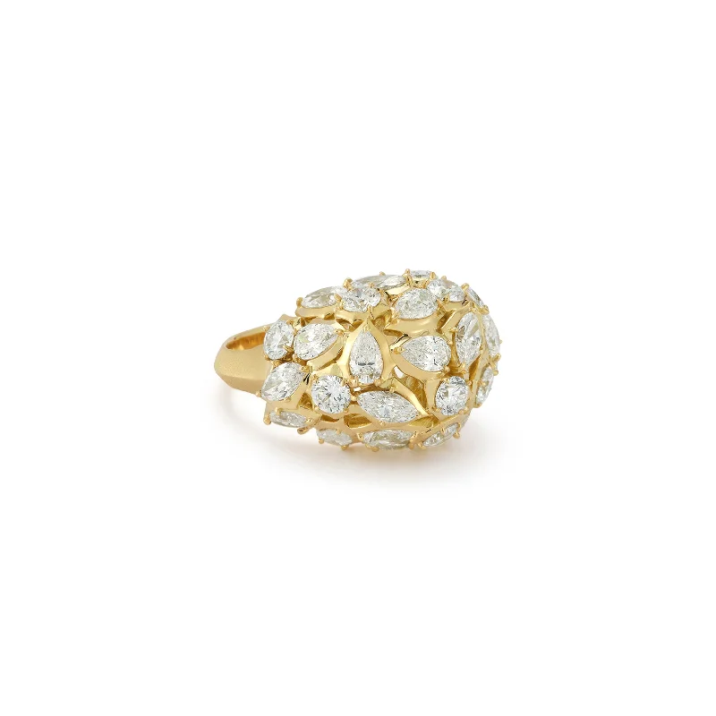 women’s delicate rings-Poppy Dome Ring