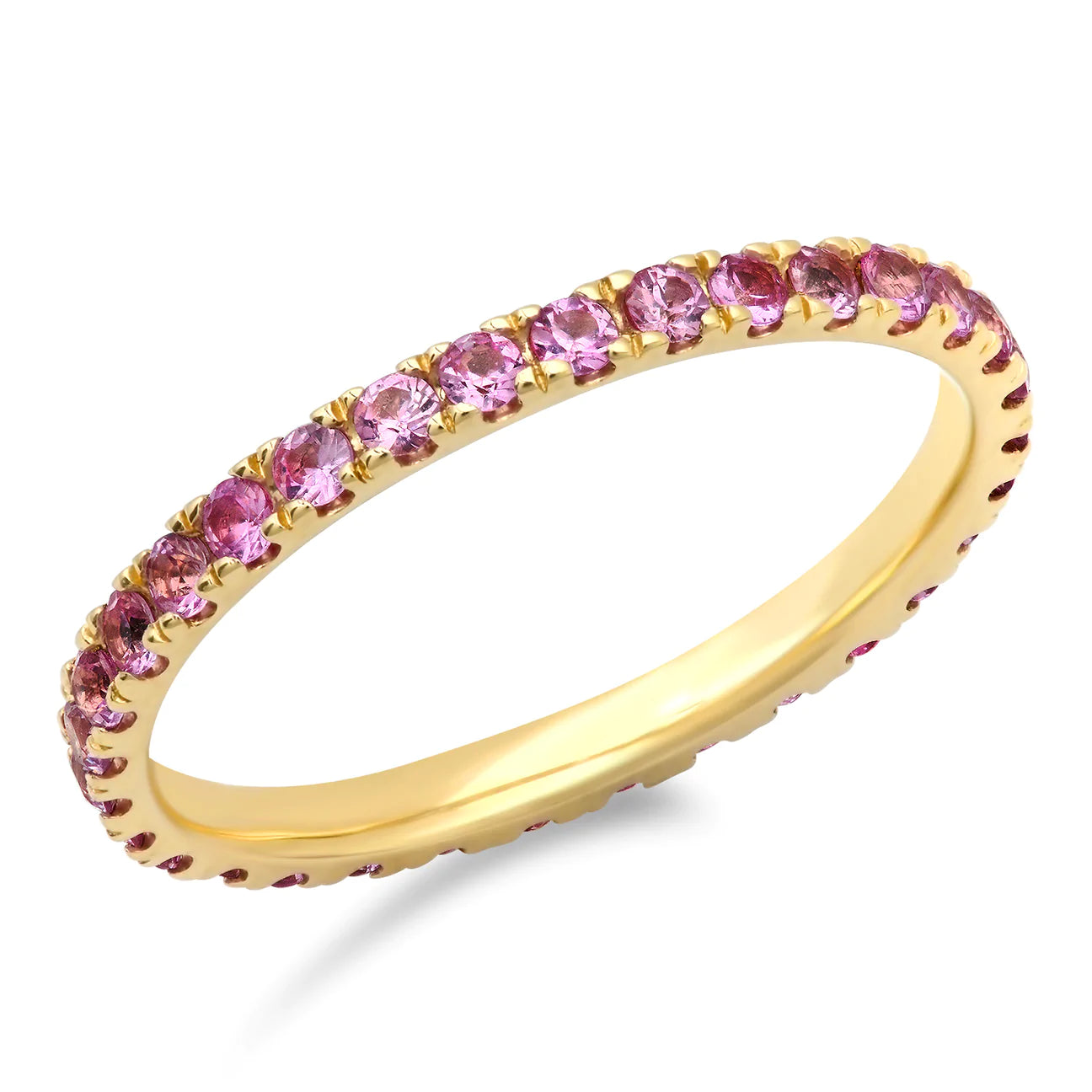 women’s bold rings-Standard Gemstone Eternity Band Ring