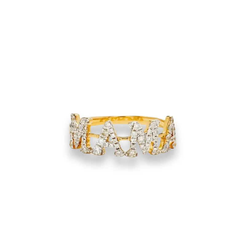 women’s cocktail rings-Diamond Mama Stacking Ring