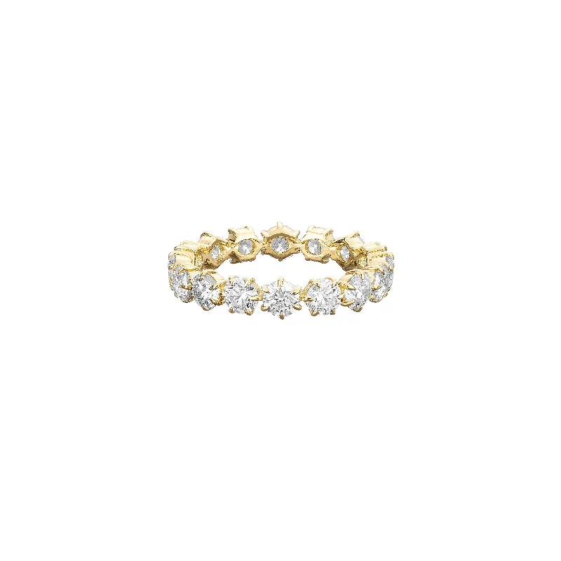 women’s stackable engagement rings-Catherine Diamond Eternity Band No. 3