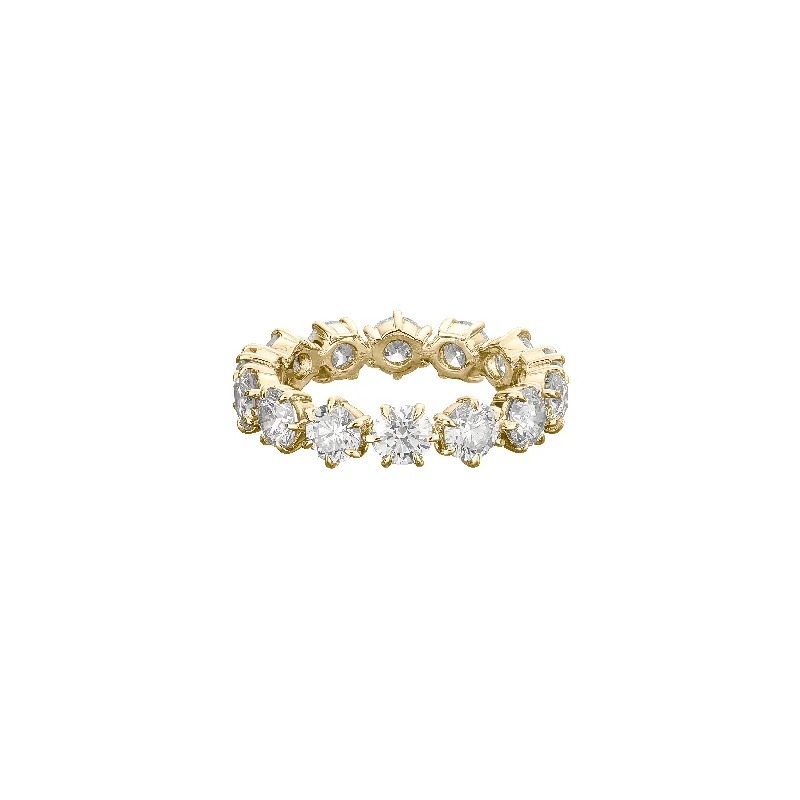 women’s simple engagement rings-Catherine Diamond Eternity Band No. 4