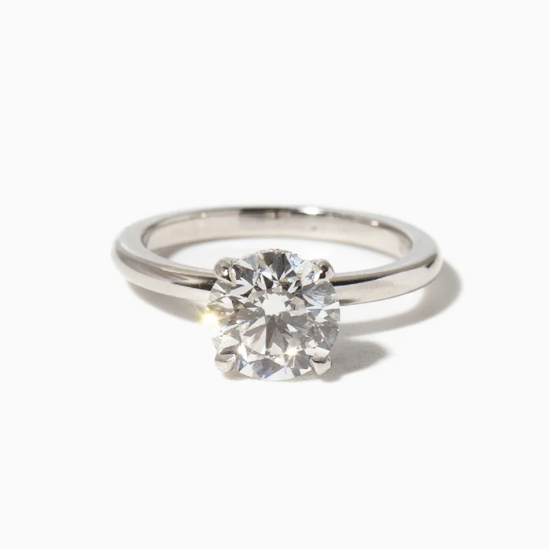 women’s adjustable rings-2.00 ct Lab-Grown Round Diamond Hidden Halo Coursiere Ring