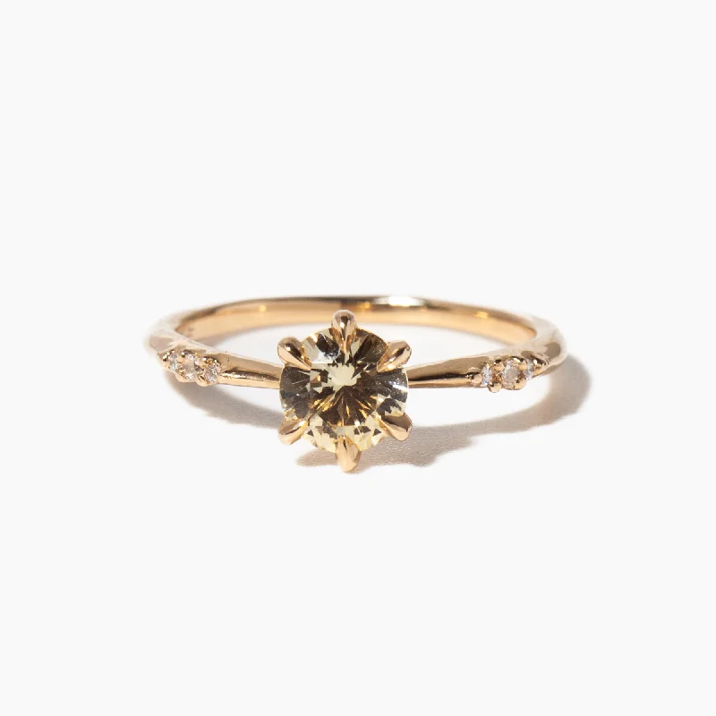 women’s intricate rings-Champagne Sapphire Ilona Ring