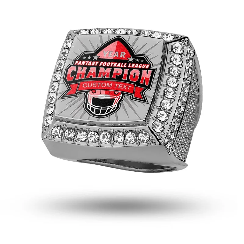 women’s luxury diamond rings-Custom Fantasy Football Championship Ring