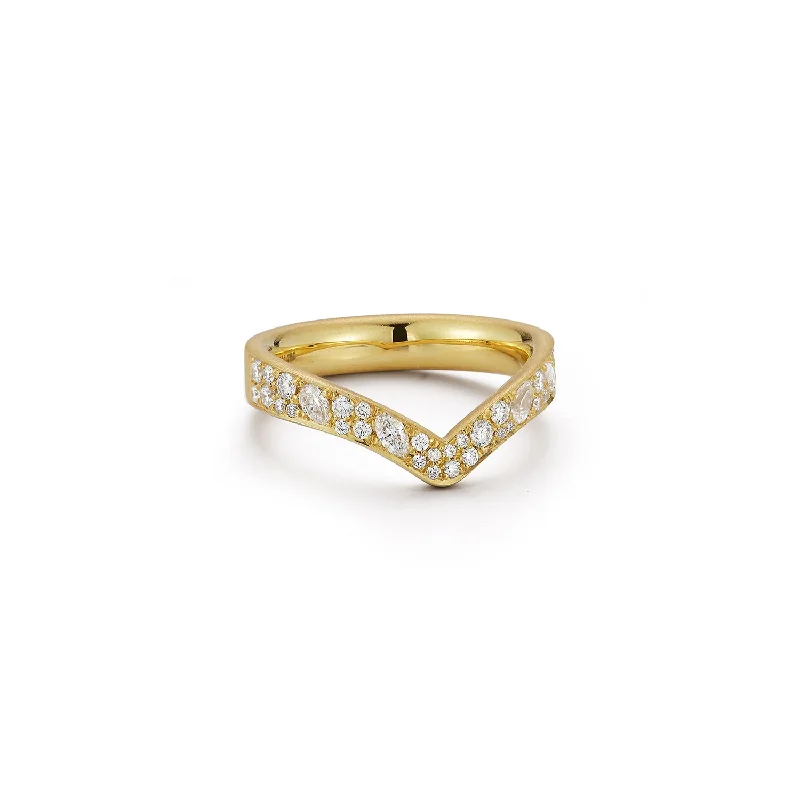 women’s luxurious wedding rings-Billie V Band