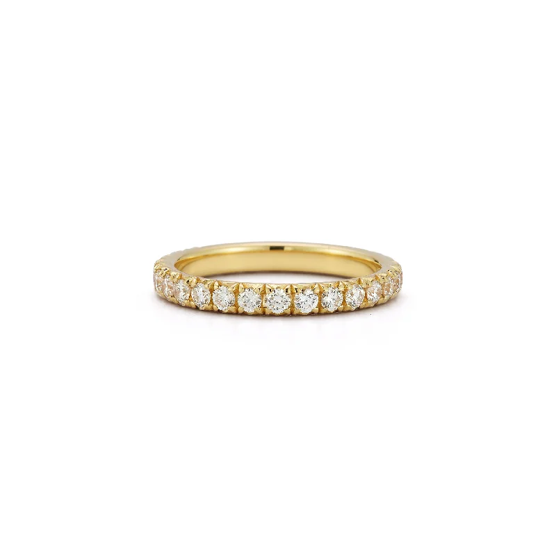 women’s fashion engagement rings-Pave Eternity Band 2.0