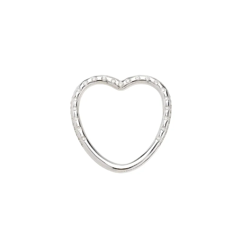 women’s vintage gold rings-Diamond Amor Heart Ring