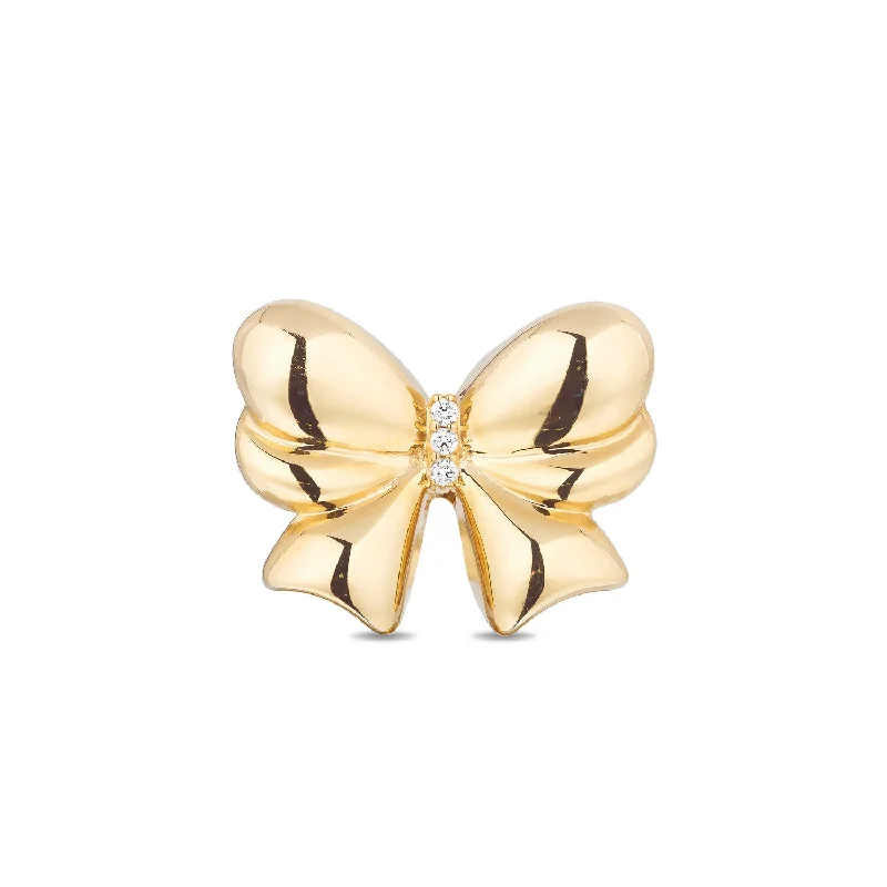 women’s open rings-Gold Evie Bow Ring