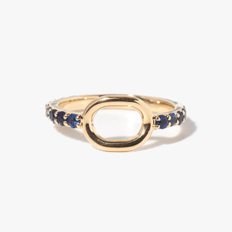 women’s platinum engagement rings-Fara Ring with Sapphires