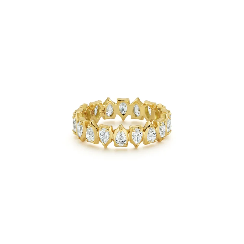 women’s topaz rings-Envoy Eternity Band