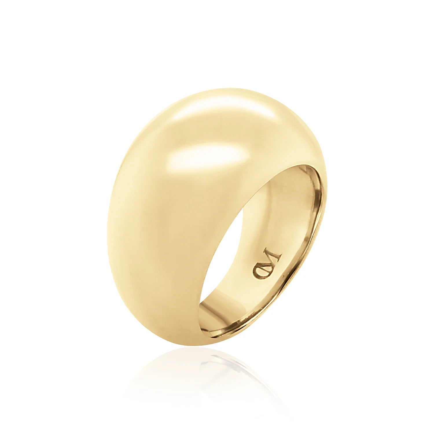 women’s gemstone rings-Chunky Gold Nomad Ring