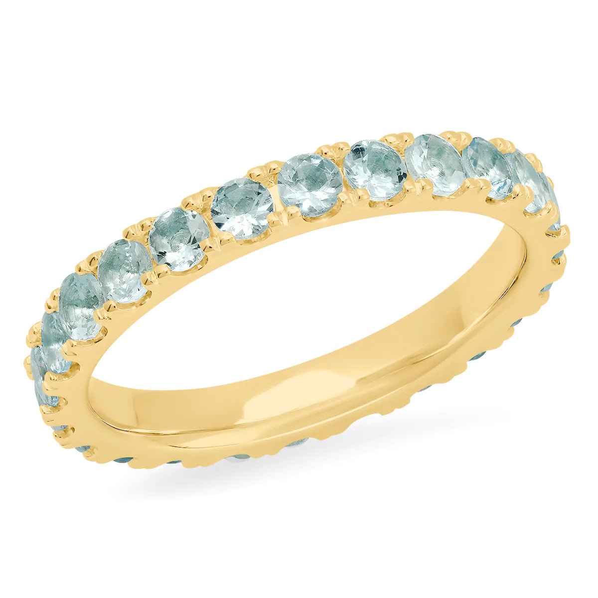 women’s birthstone engagement rings-Large Diamond or Gemstone Eternity Band Ring