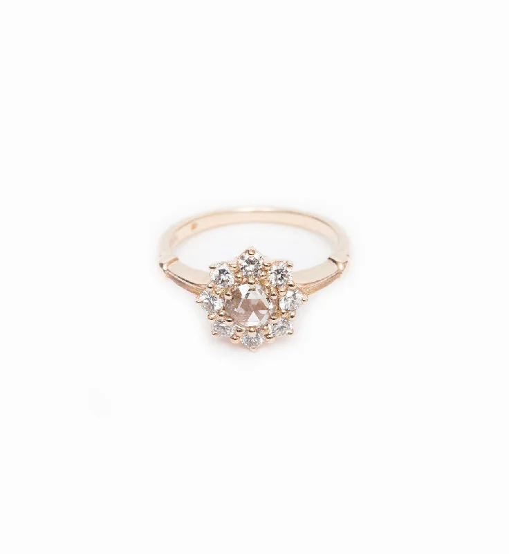 diamond engagement rings for women-Champagne Diamond Petite Celestine Ring