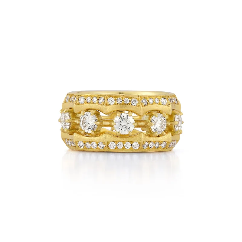 women’s bold rings-Seline Stack